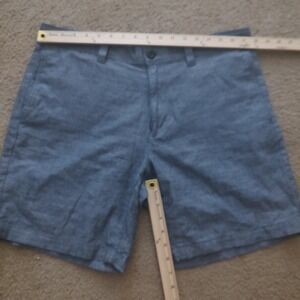 Eddie Bauer Men Casual Shorts Blue Size 34 Chino Style‎ Pocket Detail